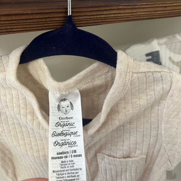 2 newborn ribbed footless sleepers - Picture 2 of 3